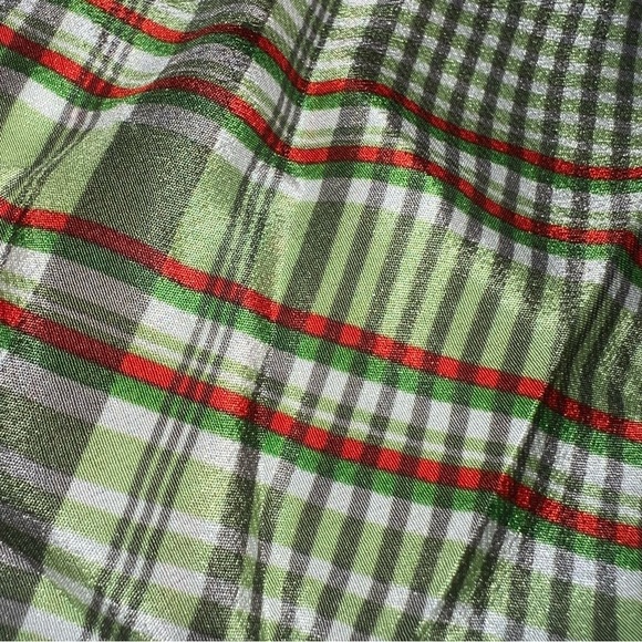 Vintage Rare Twinhill Silk Scarf Green Plaid - Picture 4 of 9